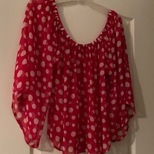Roommates polka dot blouse